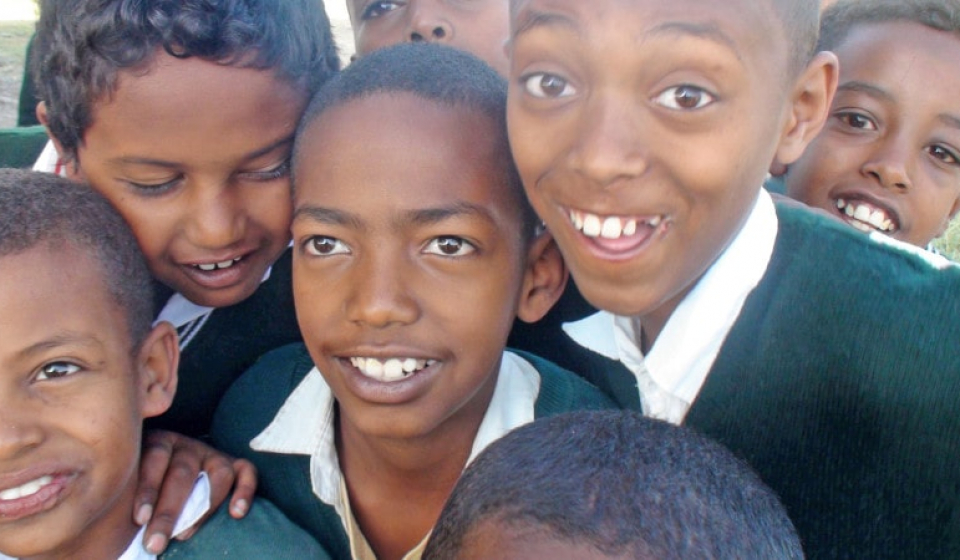 Happy boys, Akai Children's Village, Ethiopia