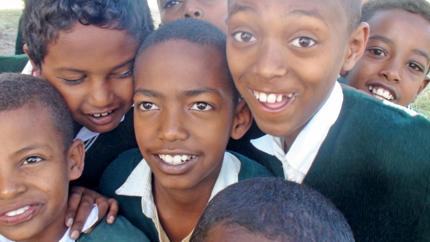 Happy boys, Akai children's village, Ethiopia