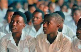 Students listening attentively, Kigarama, Rwanda